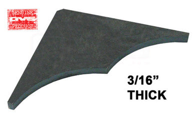 "WAVE" 3" x 3" GUSSET 3/16"